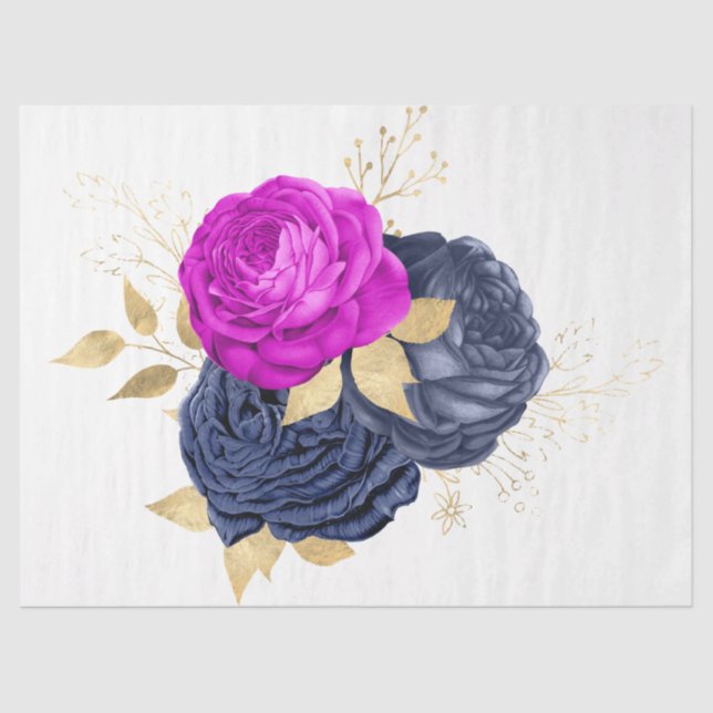 The Bouquet Series Design 31 Tissue Paper (Front)