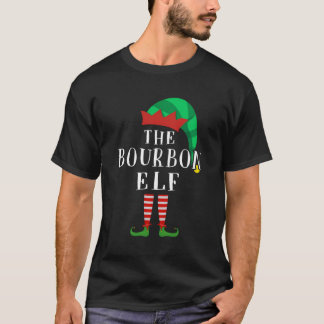 The Bourbon Elf Matching Family Christmas Gift Fun T-Shirt
