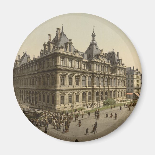 The Bourse, Lyon, France Magnet (Front)