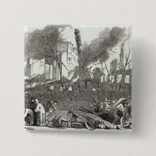The Bowling-green and Marketfield-street, New 15 Cm Square Badge