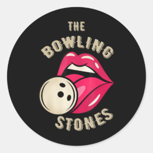 The Bowling Stone Bowling Classic Round Sticker