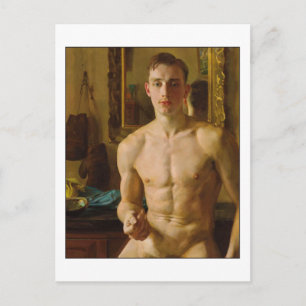 The Boxer by Konstantin Somov Postcard