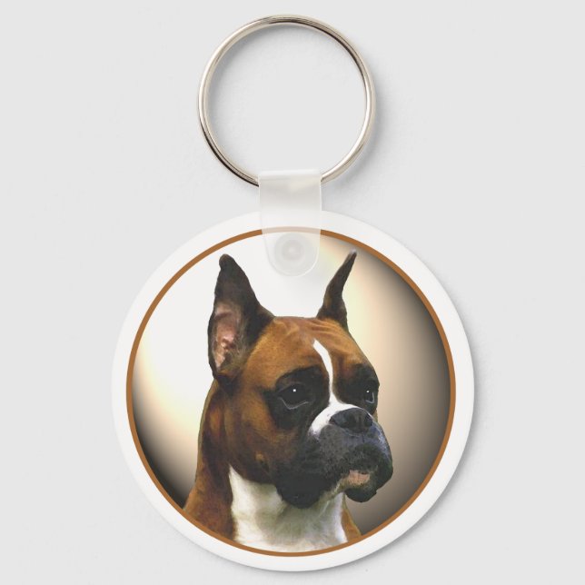 The Boxer Dog Key Ring (Front)