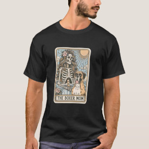 The Boxer Mum Tarot Card, Halloween Skeleton Boxer T-Shirt