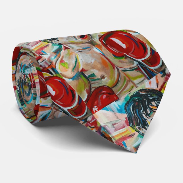 The Boxer Painting by Alfred Fox Tie (Rolled)