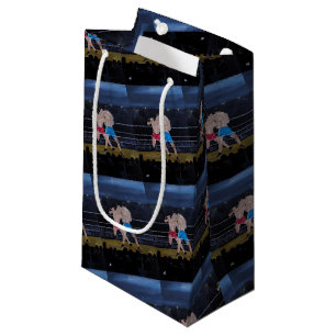 The Boxers Painting by Alfred Fox Small Gift Bag