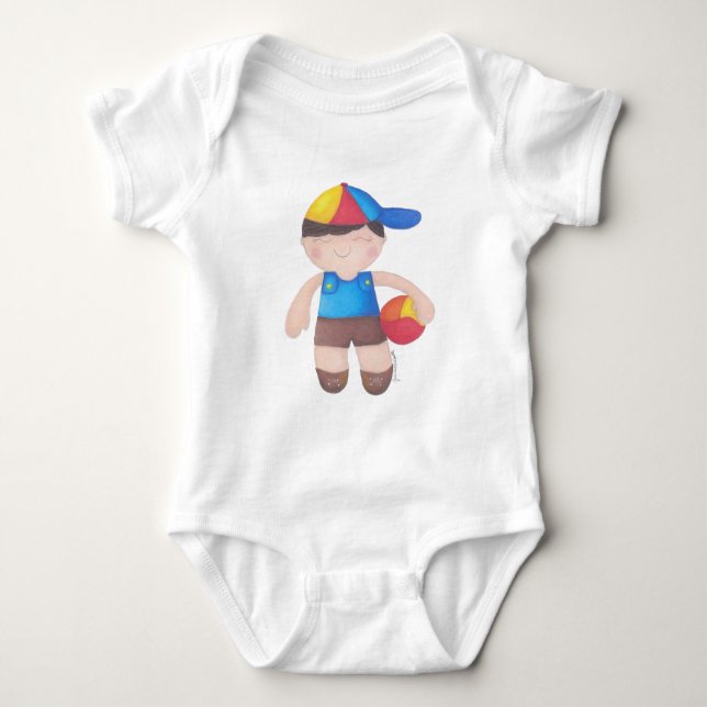 The Boy Boné and the Ball Baby Bodysuit (Front)