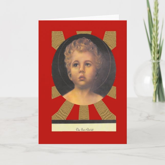 The Boy Christ Portrait Holiday Card (Front)