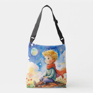 The boy enjoying the stars crossbody bag