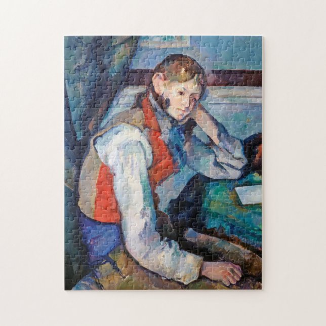 The Boy in the Red Vest, Cezanne Jigsaw Puzzle (Vertical)