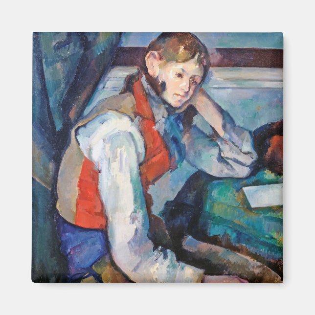 The Boy in the Red Vest, Cezanne Magnet (Front)