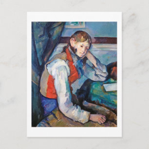 The Boy in the Red Vest, Cezanne Postcard