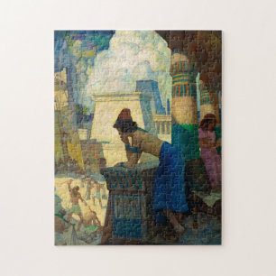 The Boy, Moses, 1928 by Newell Convers Wyeth Jigsaw Puzzle