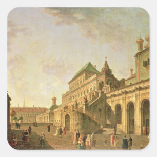 The Boyar's Ground in the Moscow Kremlin, 1801 Square Sticker