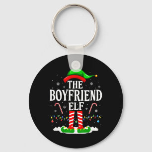 The Boyfriend Elf Funny Xmas Elf Matching Family C Key Ring