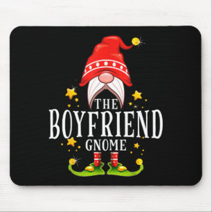 The Boyfriend Gnome Christmas Matching  Mouse Pad