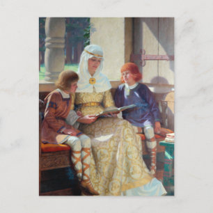 The Boyhood Of Alfred The Great, c. 1913 Postcard