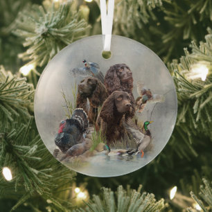 The Boykin Spaniel Glass Tree Decoration