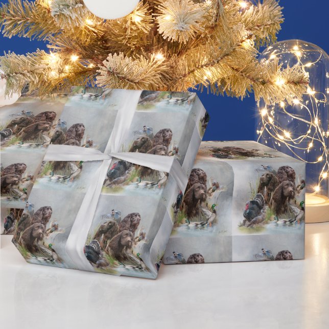 The Boykin Spaniel Wrapping Paper (Holidays)