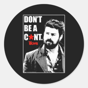 The Boys Butcher Don't Be A... Small  Classic Round Sticker