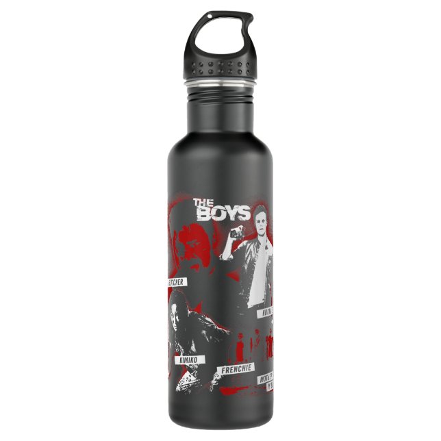 The Boys Contrast Group Collage  710 Ml Water Bottle (Front)