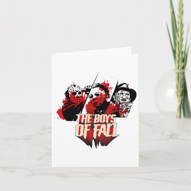 The Boys Of Fall Horror Movies Novelty Graphic Top Card (Front)