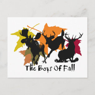 The Boys Of Fall Postcard