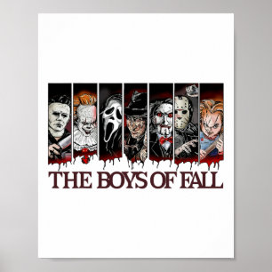 The Boys Of Fall Vintage Scary Horror Movie Hallow Poster