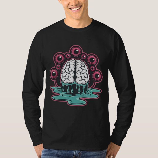 The Brain Is Surrounded by Eyeballs T-Shirt (Front)