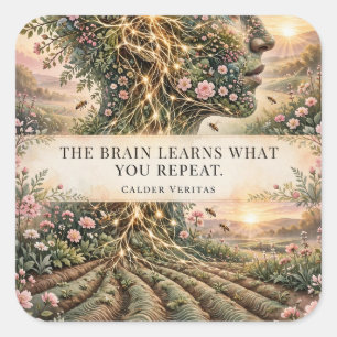 The Brain Learns What You Repeat Sticker