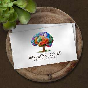 The Brain Tree Colourful Mosaic  Business Card