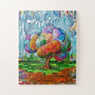 The Brain Tree Colourful Mosaic  Jigsaw Puzzle