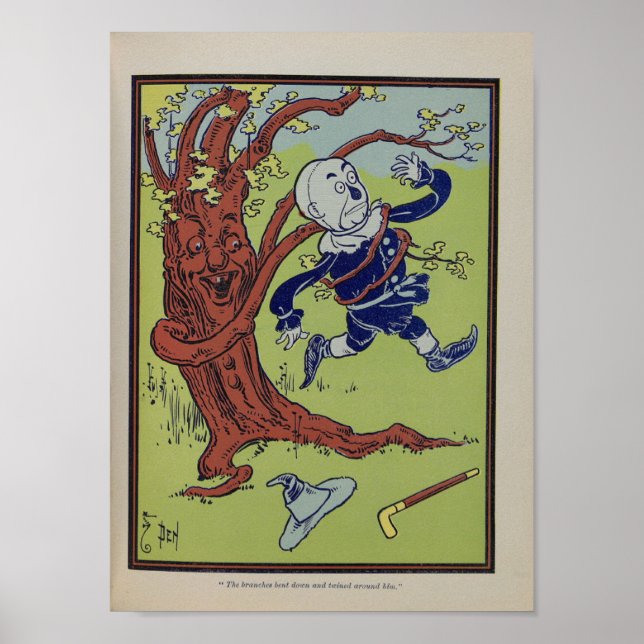 The Branches Bent Down and Twined Around Him. Poster (Front)