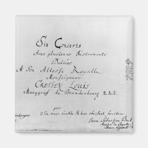 The Brandenburg Concertos, 1721 Magnet