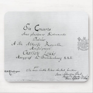 The Brandenburg Concertos, 1721 Mouse Pad