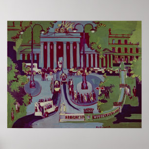 The Brandenburg Gate, Berlin, 1929 Poster