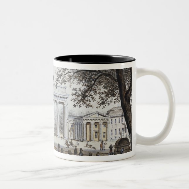 The Brandenburg Gate, Berlin Two-Tone Coffee Mug (Right)