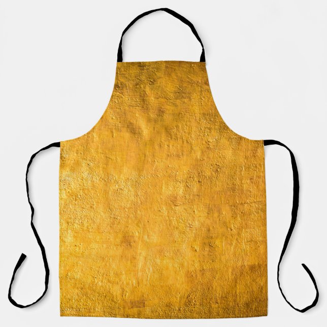 The brass concrete surface glows from the walls of apron (Front)