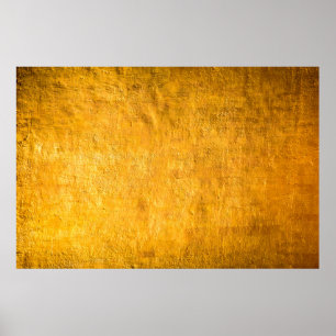 The brass concrete surface glows from the walls of poster
