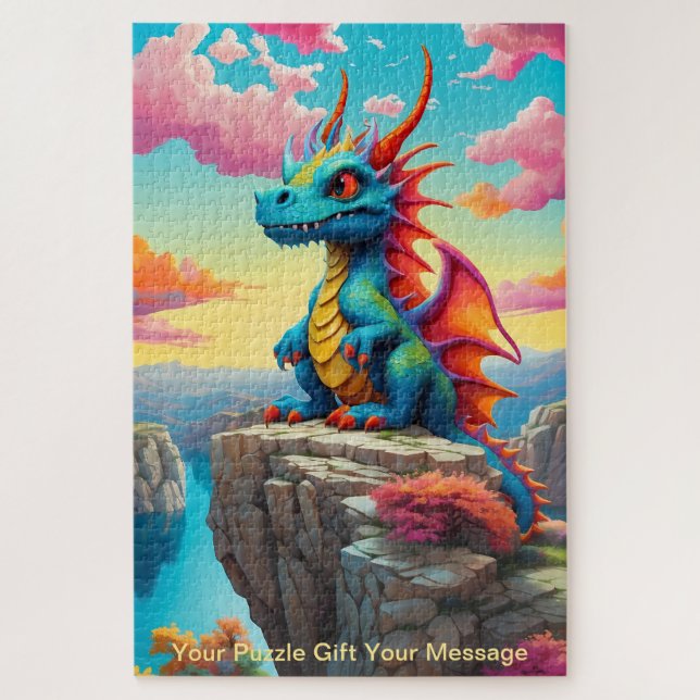 The Brave Baby Dragon Jigsaw Puzzle (Vertical)