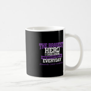 The Bravest Hero Watches Over Me Pancreatic Cancer Coffee Mug