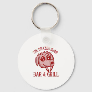 The Brazen Boar Bar and Grill Key Ring