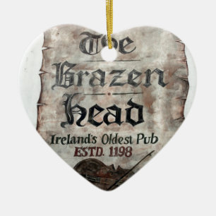 The Brazen Head pub, Dublin, Ireland Ceramic Tree Decoration