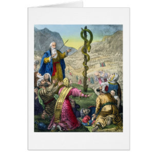 The Brazen Serpent, from a bible printed by Edward