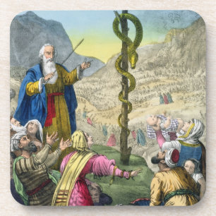 The Brazen Serpent, from a bible printed by Edward Coaster