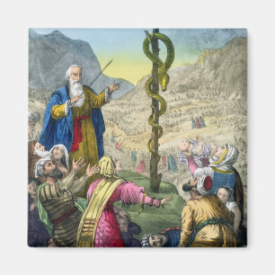 The Brazen Serpent, from a bible printed by Edward Magnet