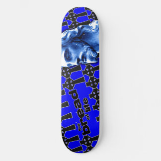 The Bread of Life Blue with Jesus Skateboard