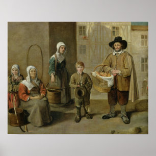 The Bread Seller and Water Carriers Poster