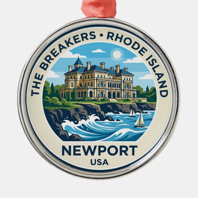 The Breakers USA Metal Ornament (Front)