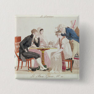 The Breakfast, from 'Bon Genre' 15 Cm Square Badge